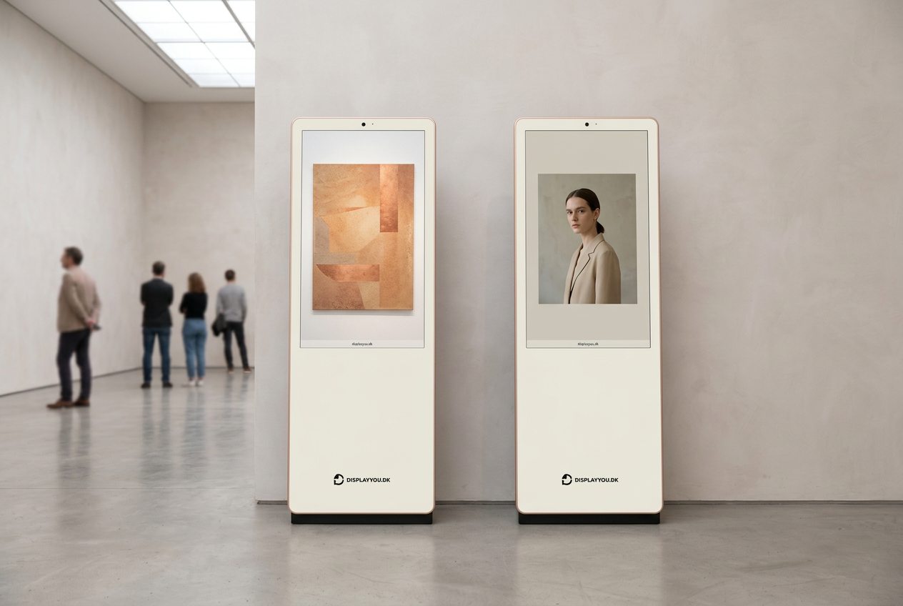 To Display You infoskærme i et galleri